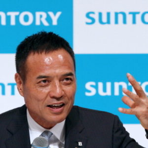 Takeshi Niinami, incoming president of Suntory Holdings Ltd., speaks during a news conference in Tokyo, Japan, on Tuesday, July 1, 2014. Suntory Holdings, the Japanese company that bought U.S. whiskey maker Beam Inc., hired Lawson Inc. Chairman Niinami as president. Niinami will become president on Oct. 1. Photographer: Yuriko Nakao/Bloomberg via Getty Images